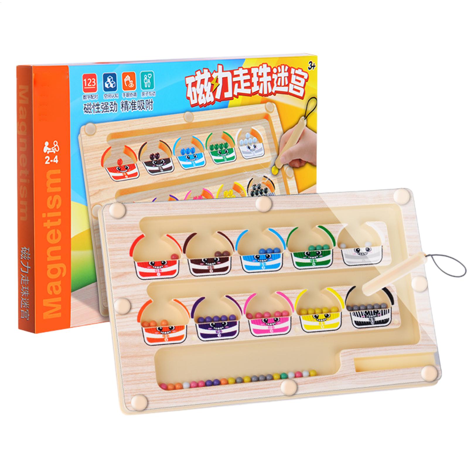 Kids Education Number - Magnetic Color Number Maze Board Creative
