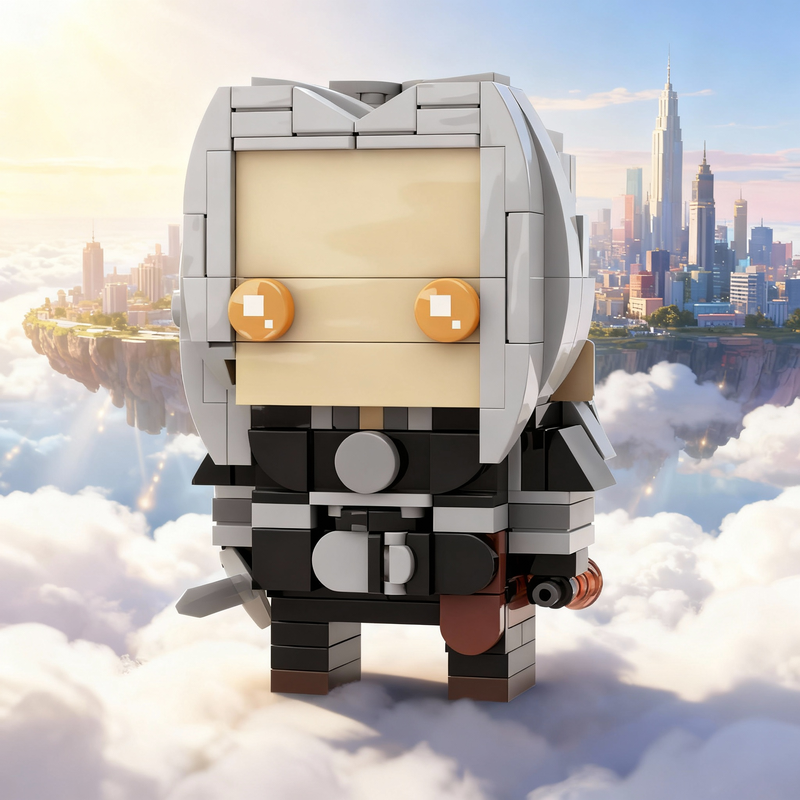 Kids Education Netflix - 219pcs MOC Geralt Rivia Brickheadz Netflix