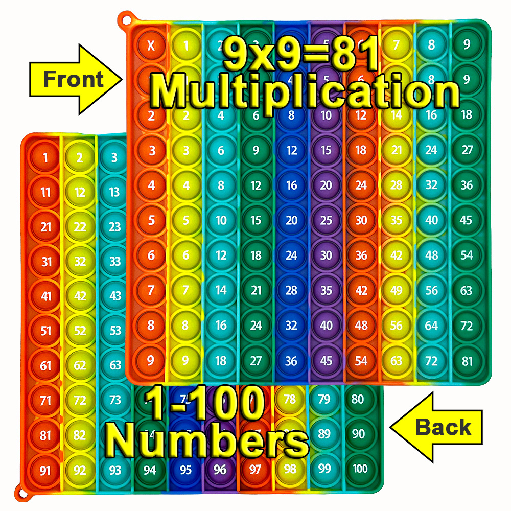 Kids Education Number - 9x9 Multiplication 9+9 Addition 1-100 Counting