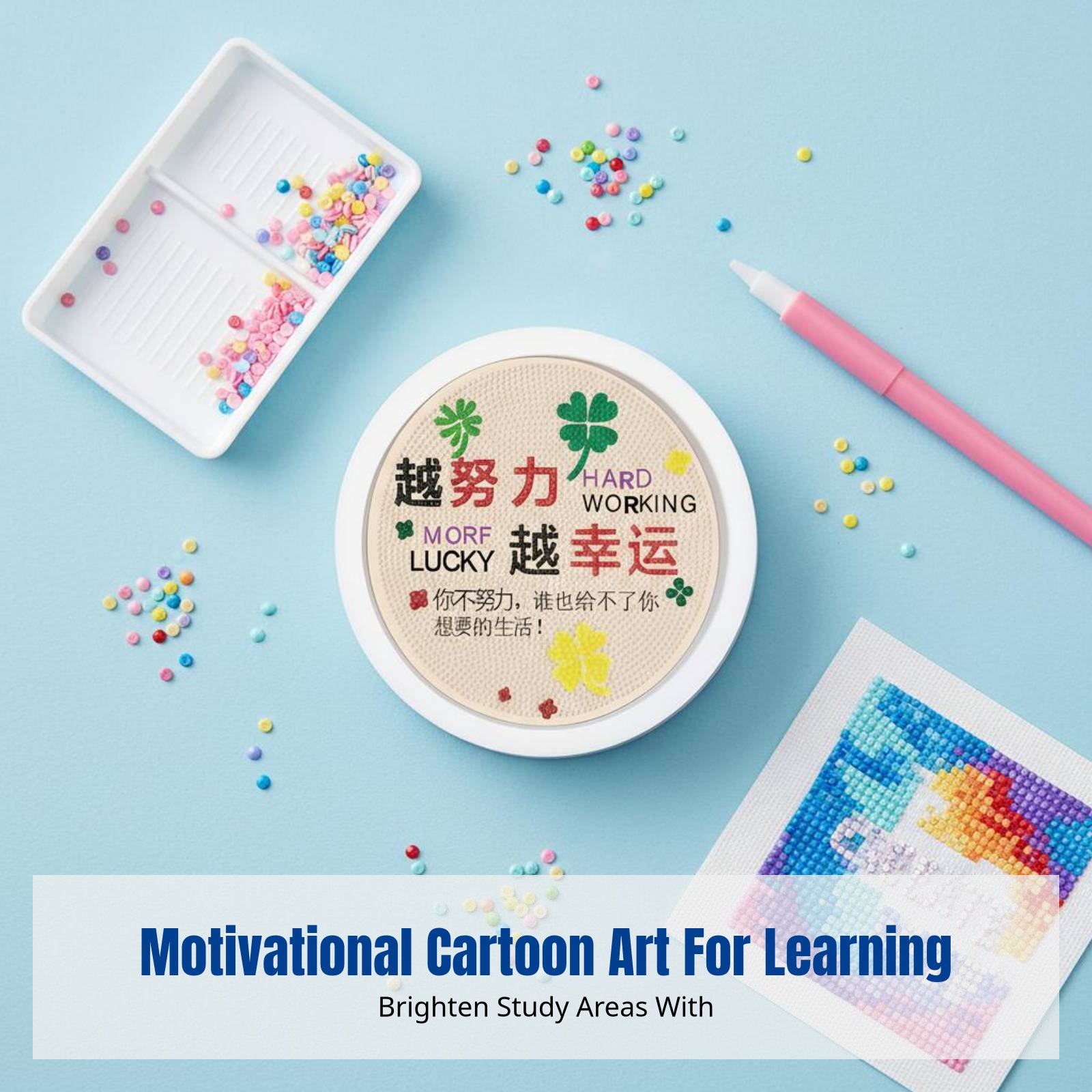 Kids Education Motivation - DIY Crystal Sticker Art Kit for