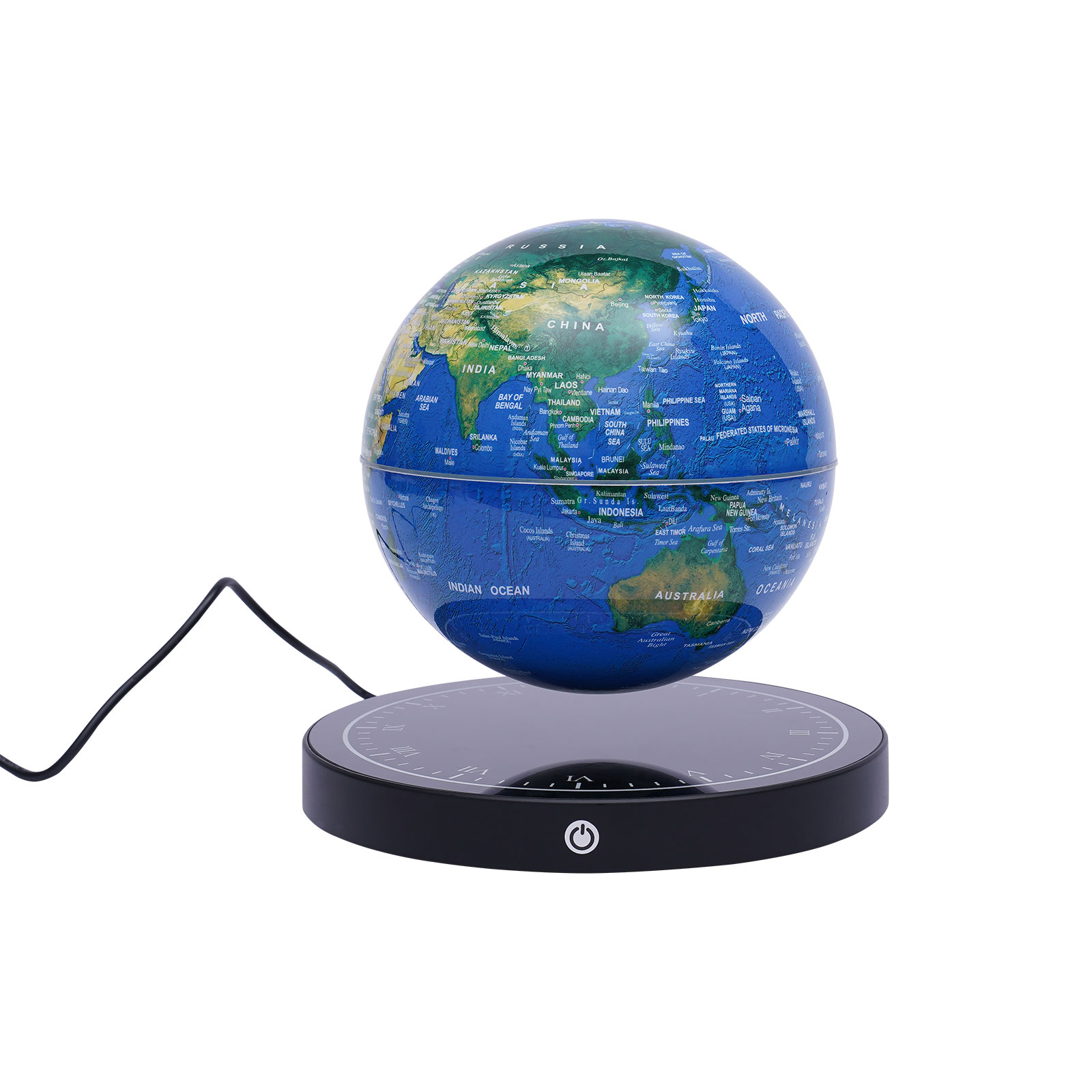 Educational Globe For Kids - 6 inch Magnetic Levitating Globe with