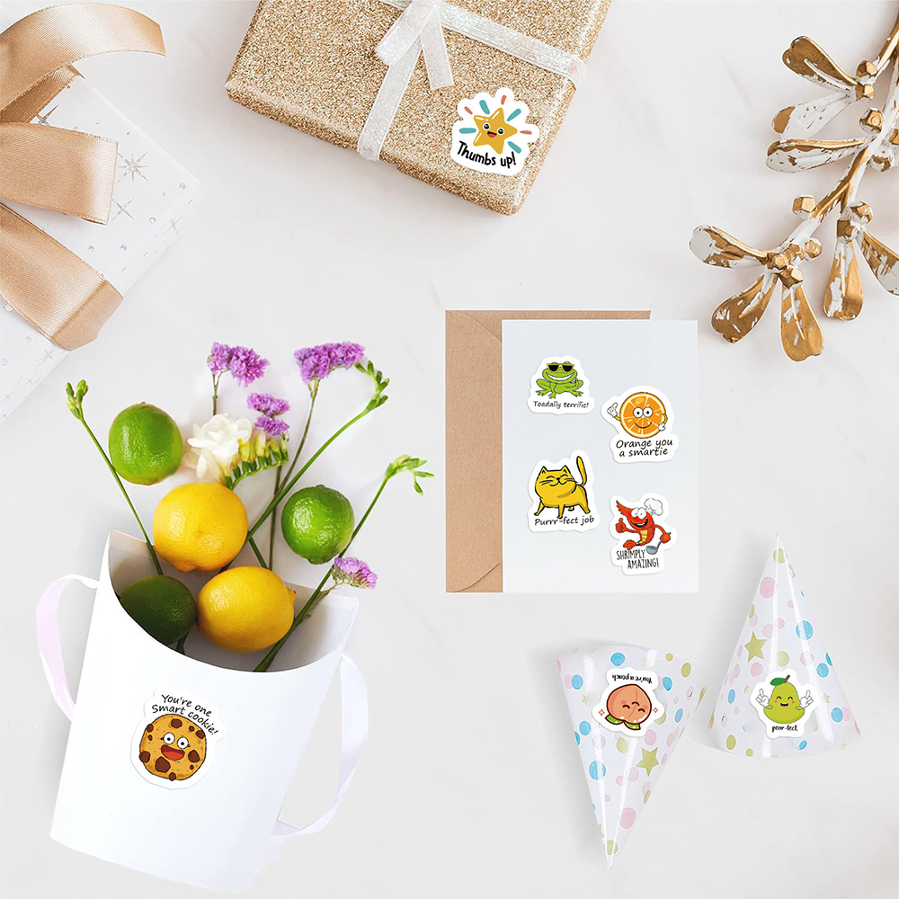 Kids Education Motivation - 50-500pcs Cute Decal Student Reward Stickers