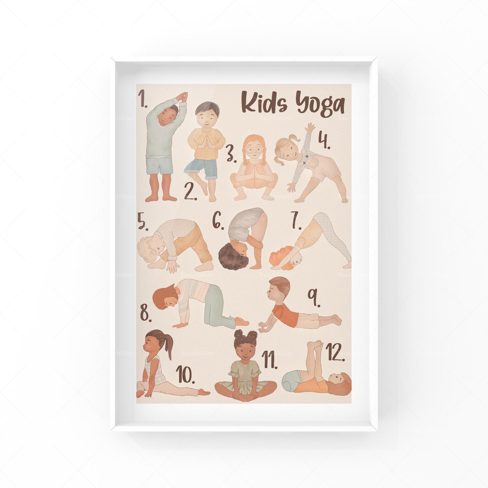 YOGA POSES Practical Life Kids - Kids Yoga Education 리뷰 및 가격