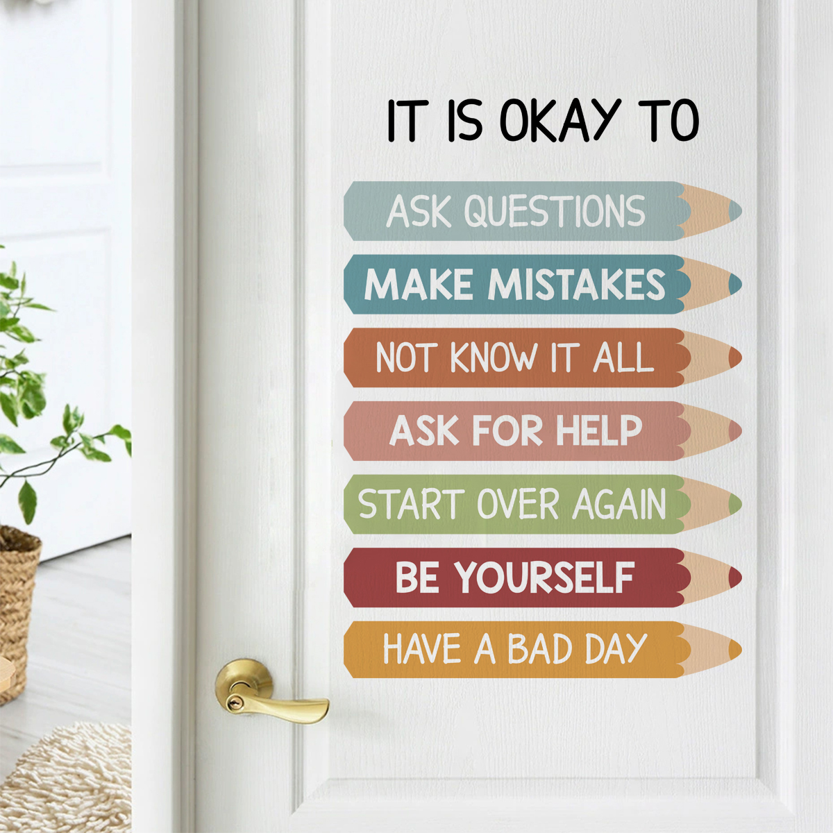 Pencils IT IS OKAY TO Motivati - Kids Education Motivation 리뷰 및 가격