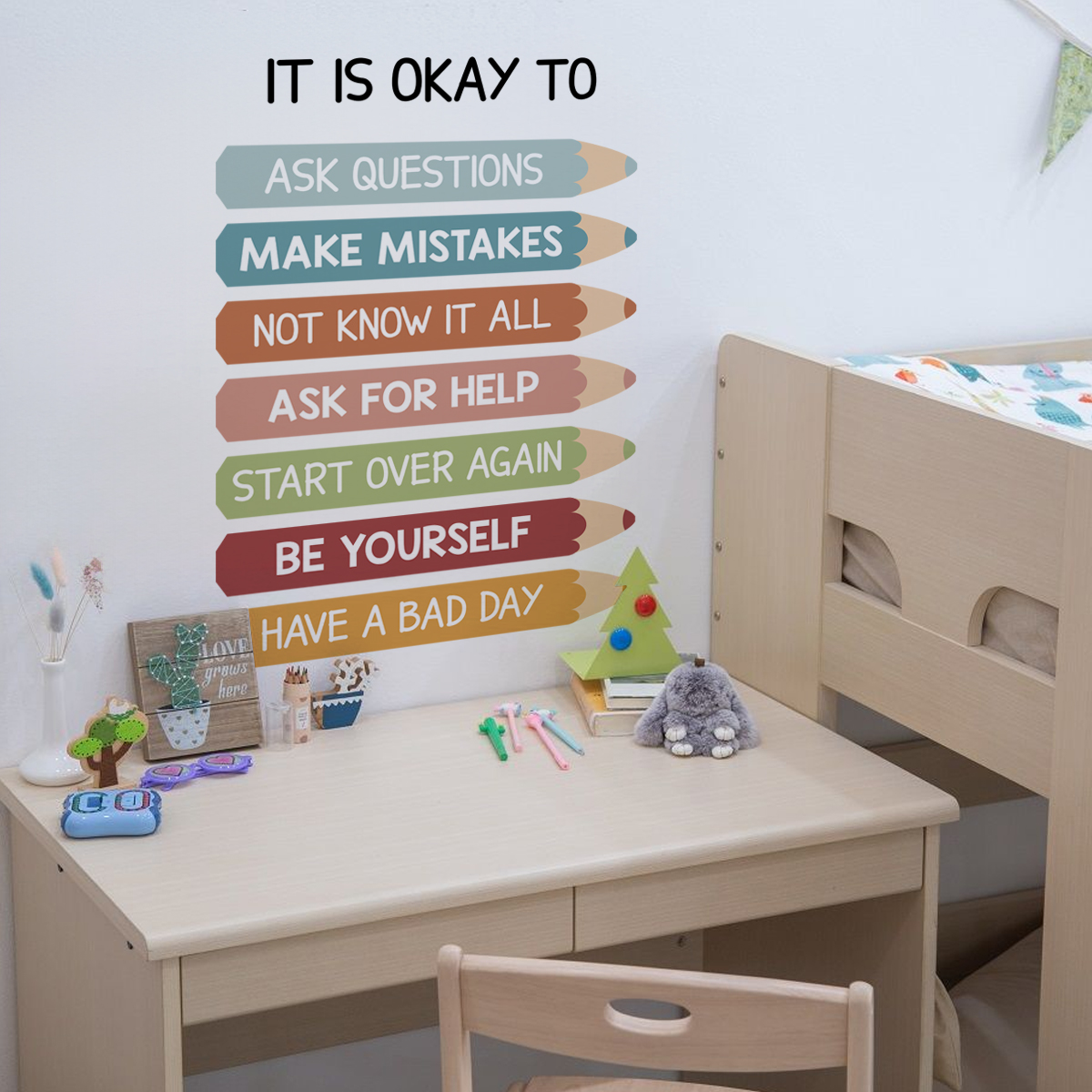 Pencils IT IS OKAY TO Motivati - Kids Education Motivation 리뷰 및 가격