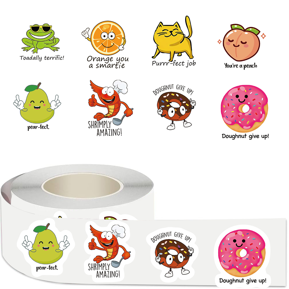 500pcs roll Cute Decal Student - Kids Education Motivation 리뷰 및 가격
