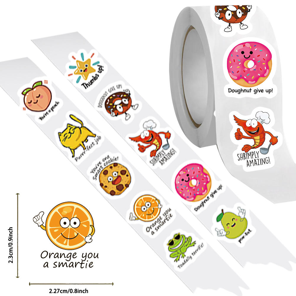 500pcs roll Cute Decal Student - Kids Education Motivation 리뷰 및 가격