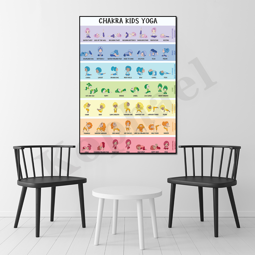 Chakra Yoga Poses for Kids Sch - Kids Yoga Education 리뷰 및 가격
