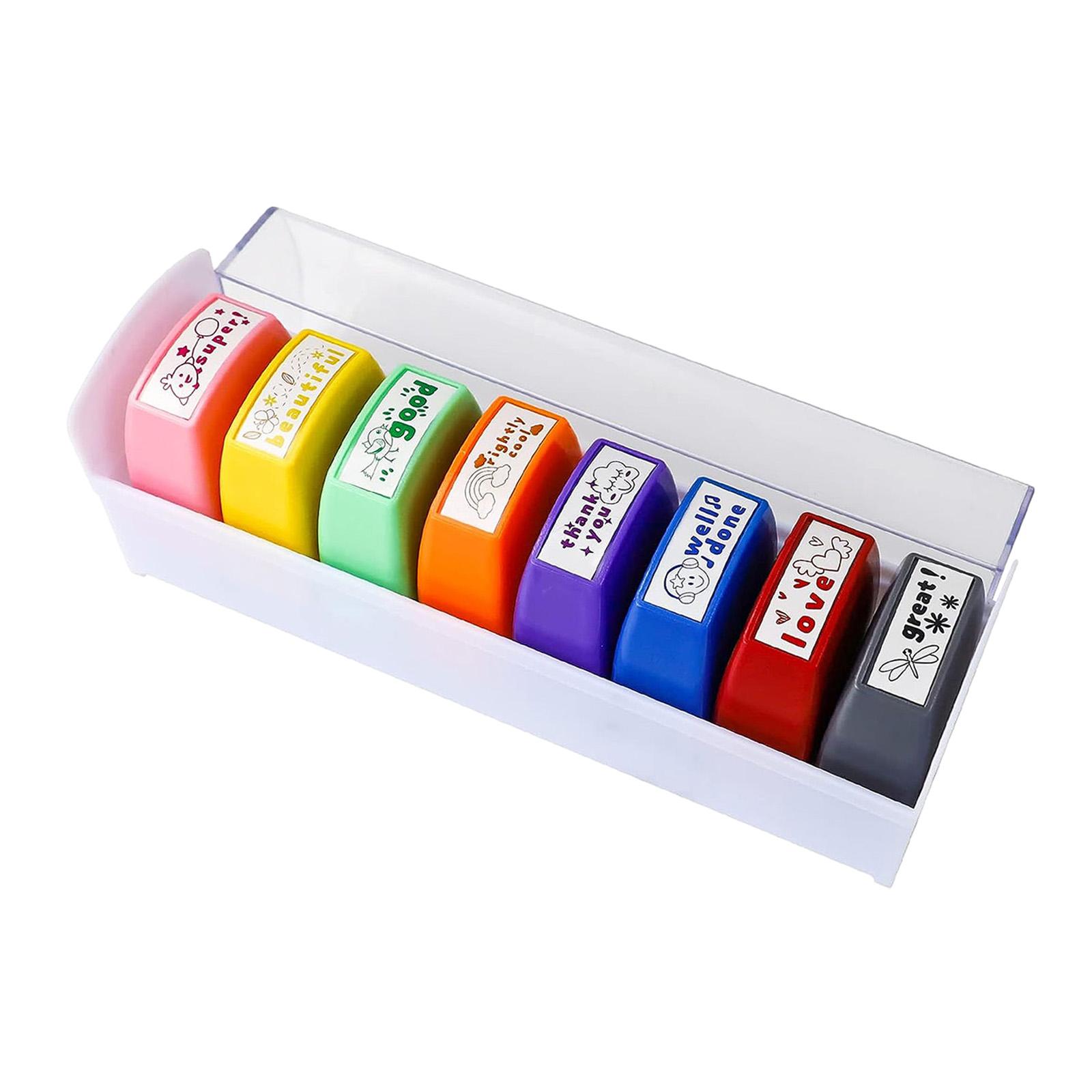 8x Teacher Stamps Set Encourag - Kids Education Motivation 리뷰 및 가격