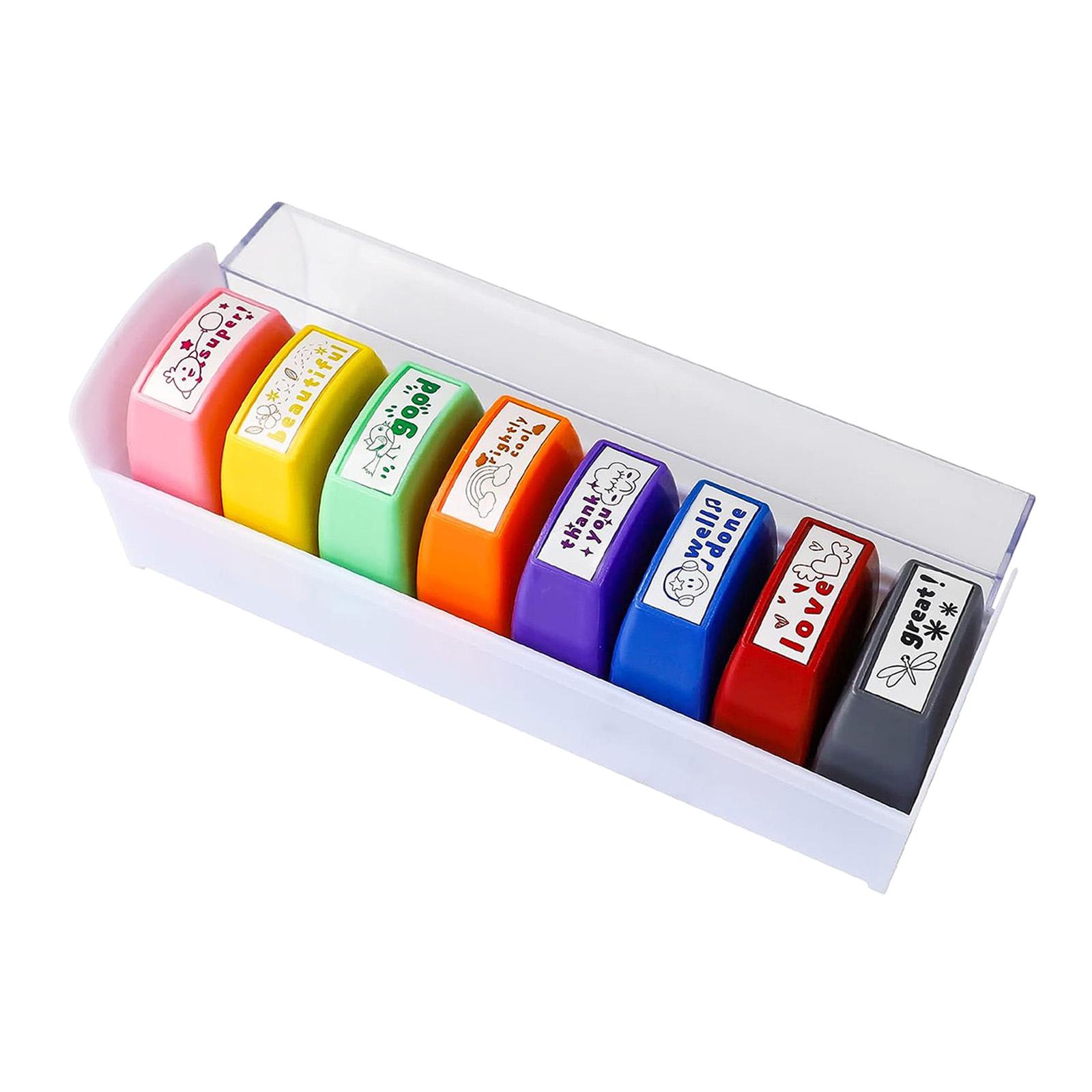 8x Teacher Stamps Set Encourag - Kids Education Motivation 리뷰 및 가격