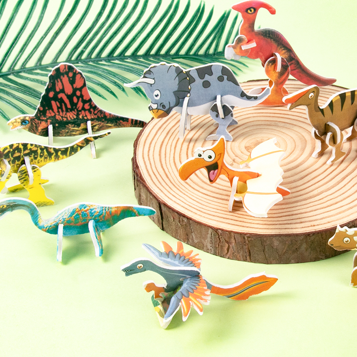 10pcs Cartoon Dinosaur Paper 3 - Kids Joy Education 리뷰 및 가격