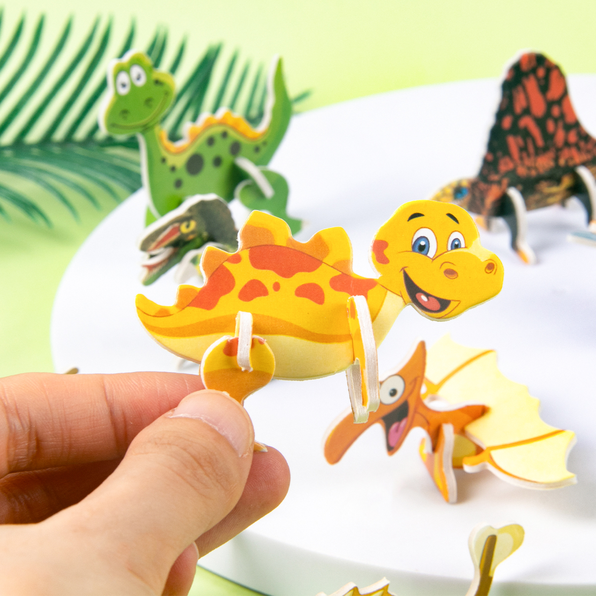 10pcs Cartoon Dinosaur Paper 3 - Kids Joy Education 리뷰 및 가격