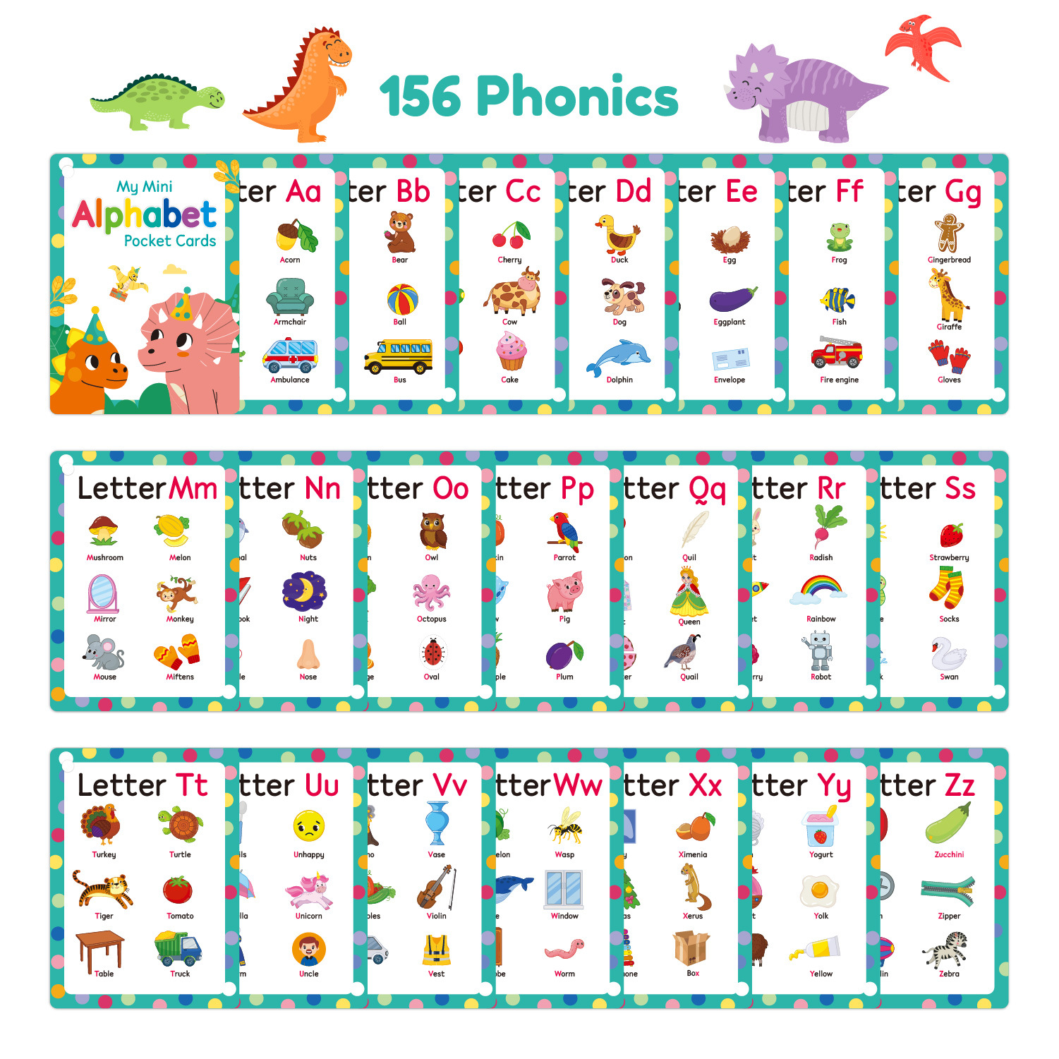 ABC Phonics Flash Cards for Ki - Abc Kids Early Education 리뷰 및 가격