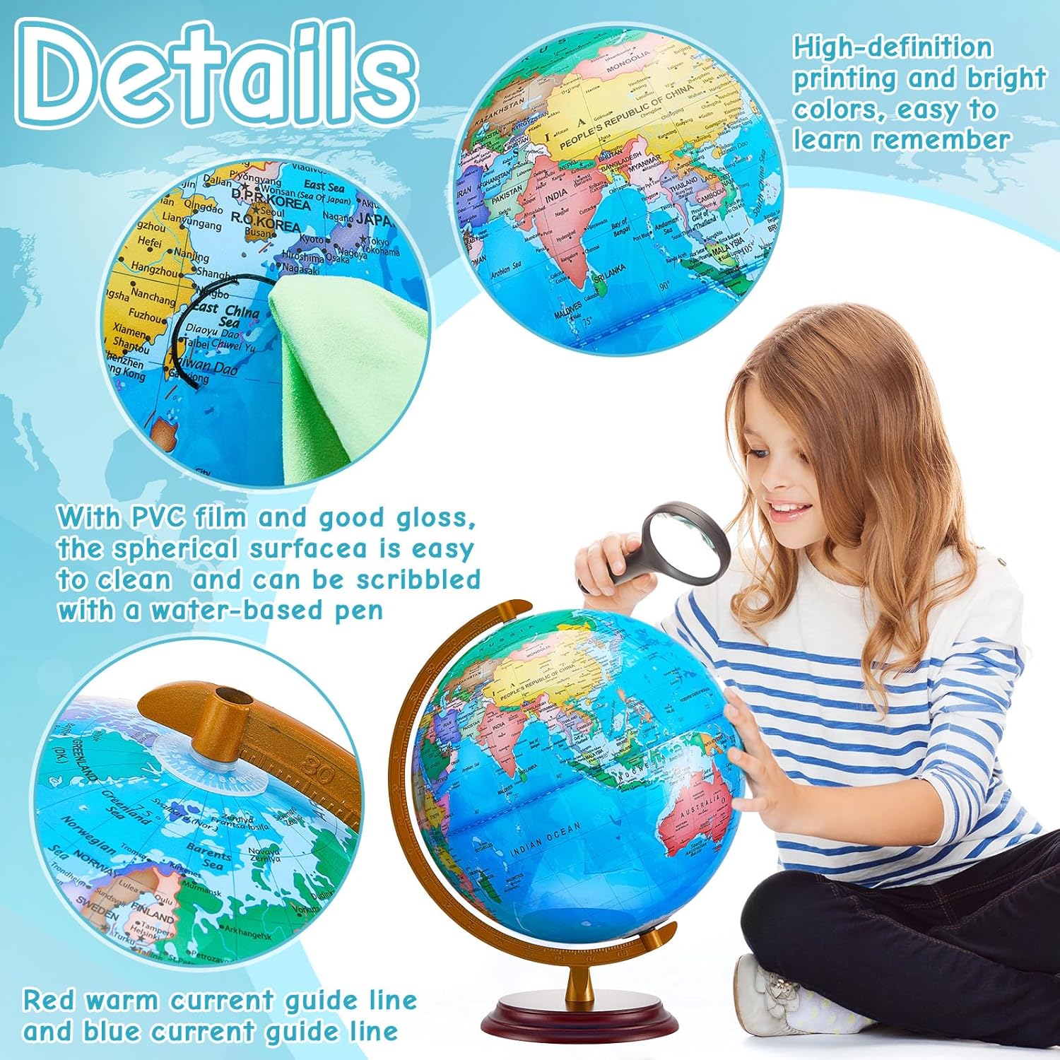 13 Inch Illuminated World Glob - Educational Globe For Kids 리뷰 및 가격