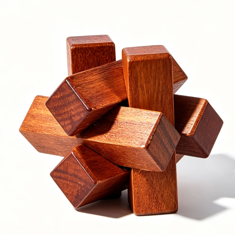 Wooden Knot Puzzle IQ Logic Tr - Kids Education Fun 리뷰 및 가격