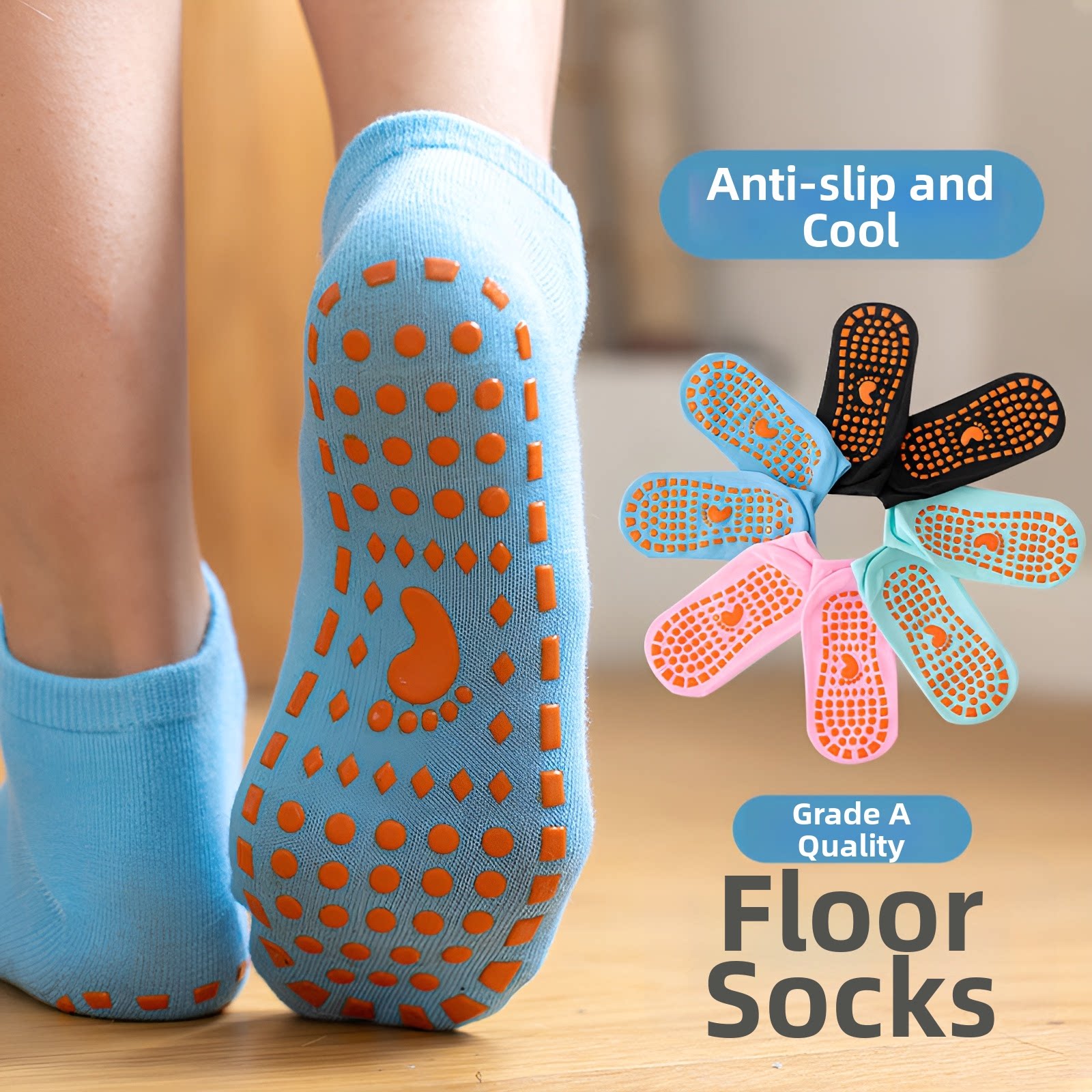 Non-slip Floor Sock Covers Tra - Kids Yoga Education 리뷰 및 가격