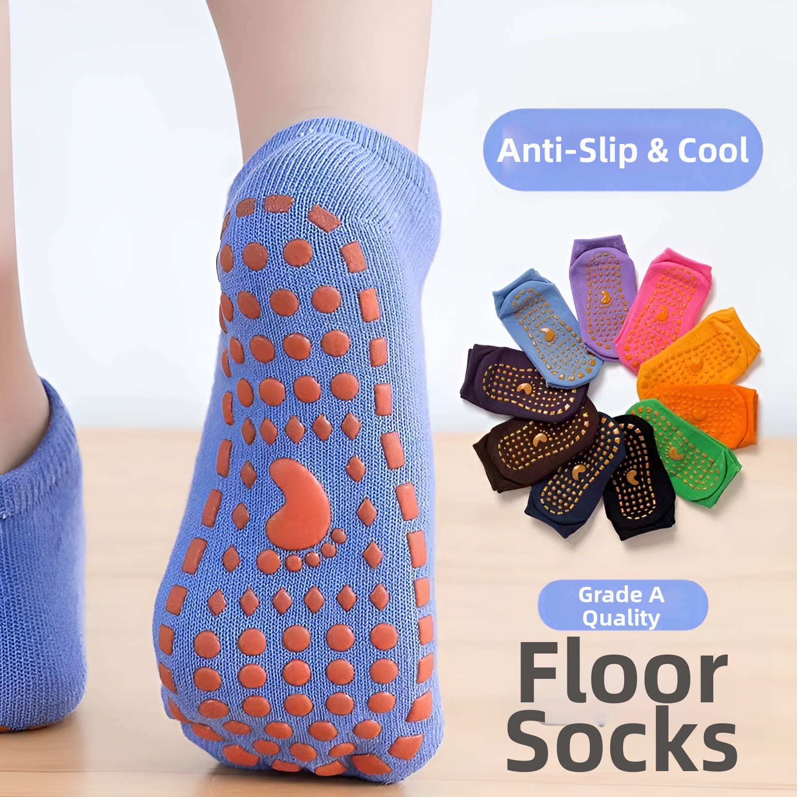 Non-slip Floor Sock Covers Tra - Kids Yoga Education 리뷰 및 가격
