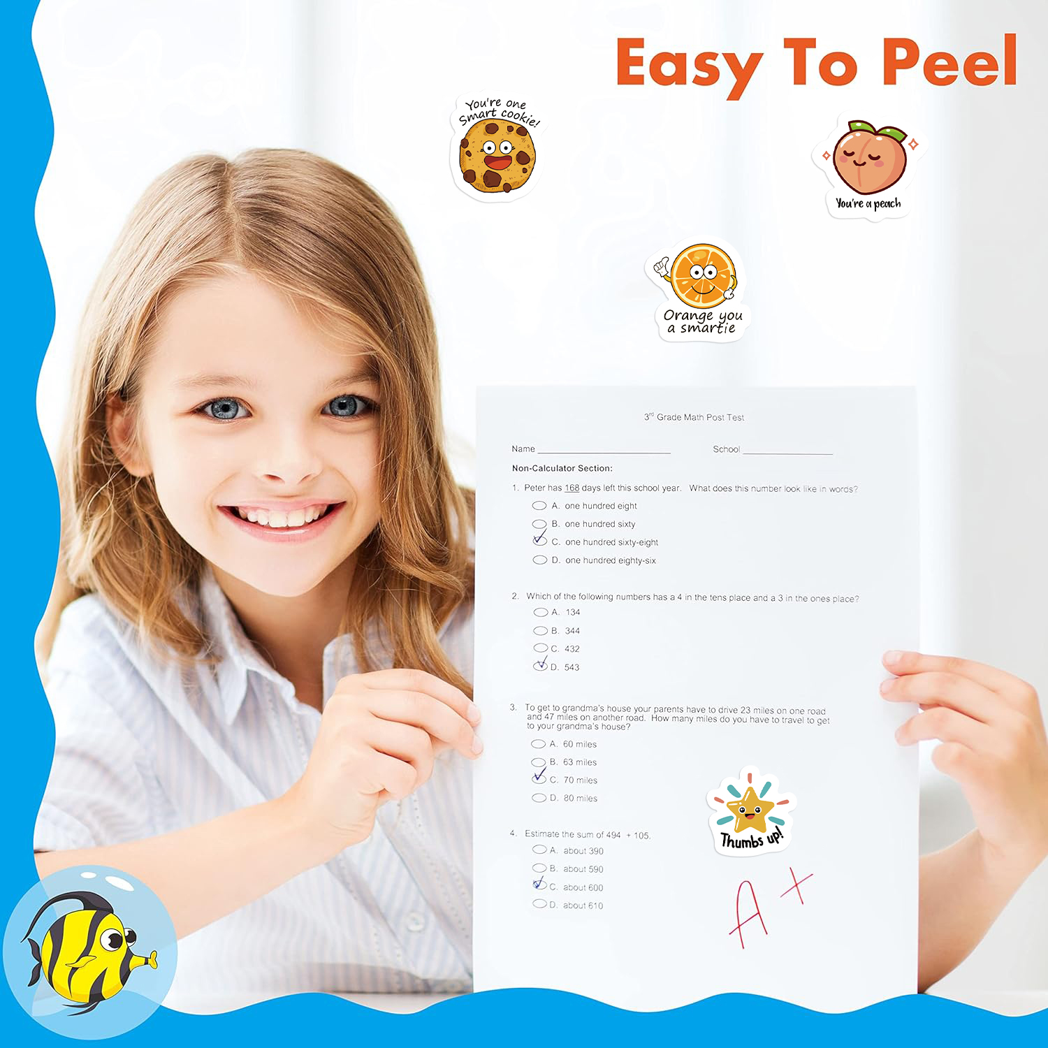 500Pcs/Roll Kawaii Decal Stude - Kids Education Motivation 리뷰 및 가격