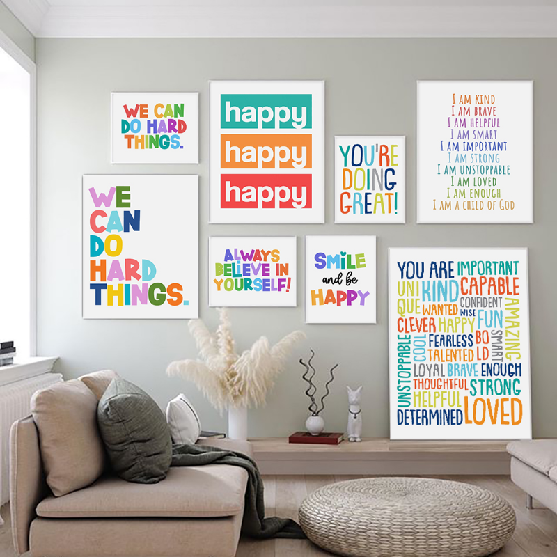 Positive Kid Classroom Wall Pi - Kids Education Motivation 리뷰 및 가격