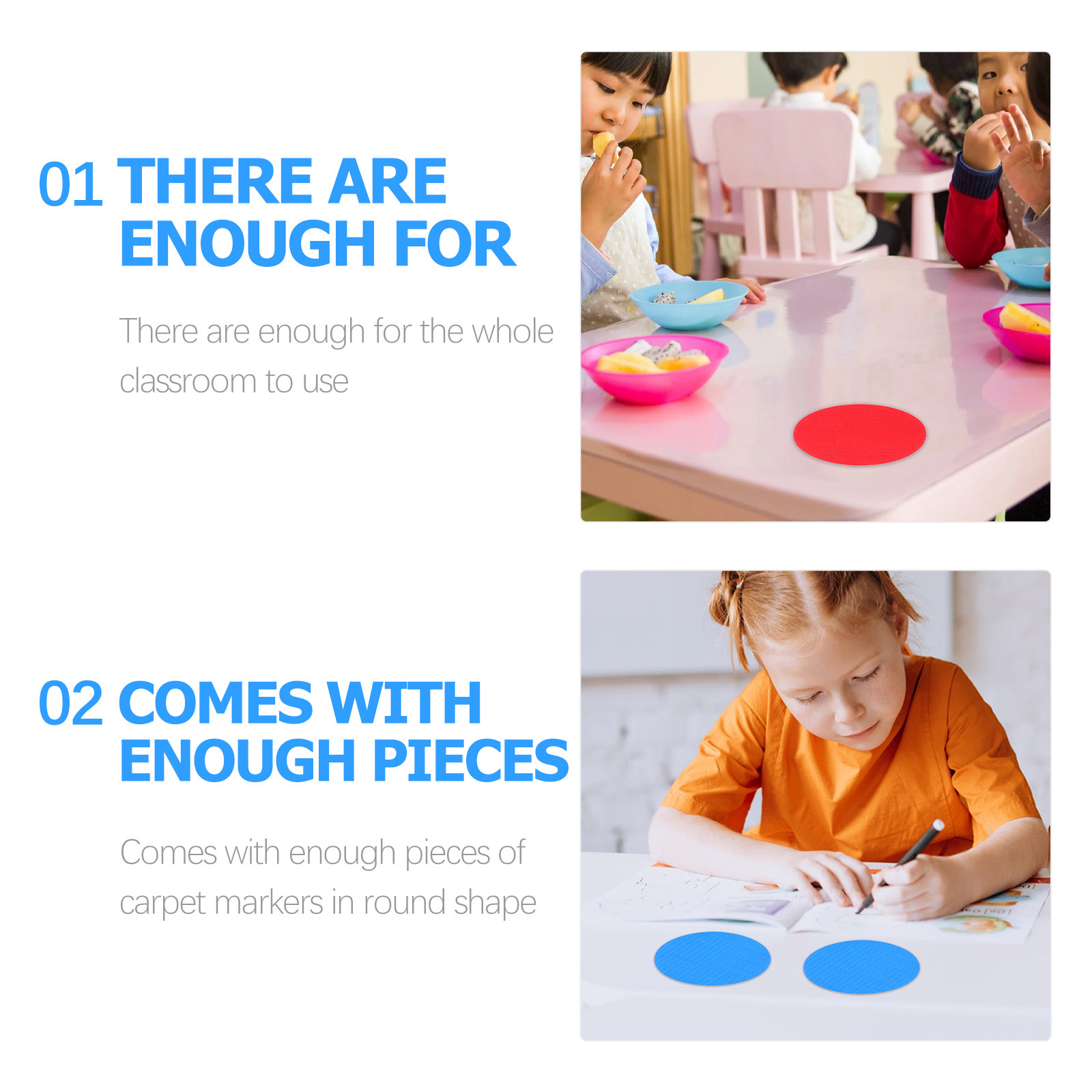 30Pcs Round Carpet Markers Wea - Kids Yoga Education 리뷰 및 가격