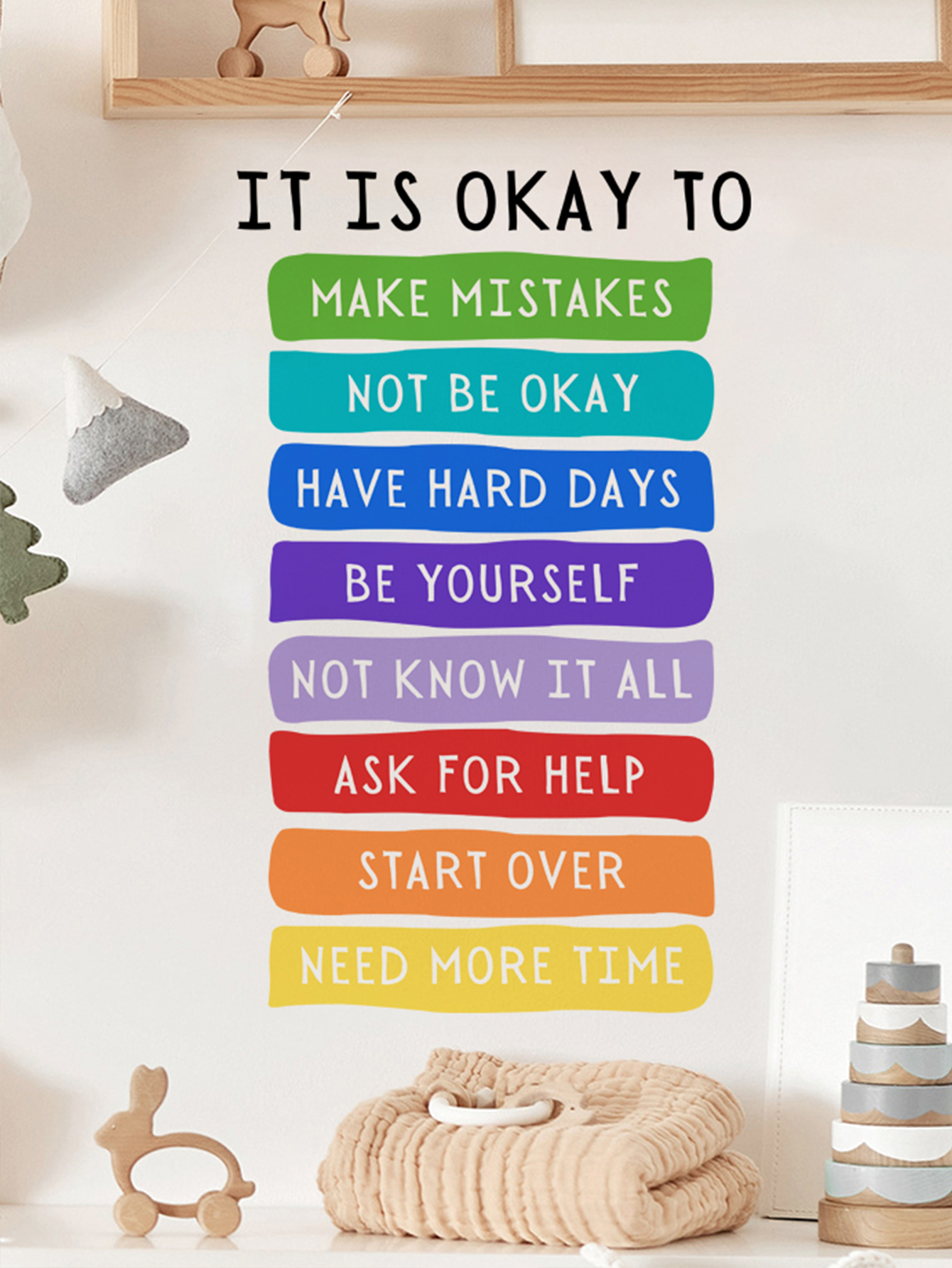 It's Okay to Not be Okay Poste - Kids Education Motivation 리뷰 및 가격