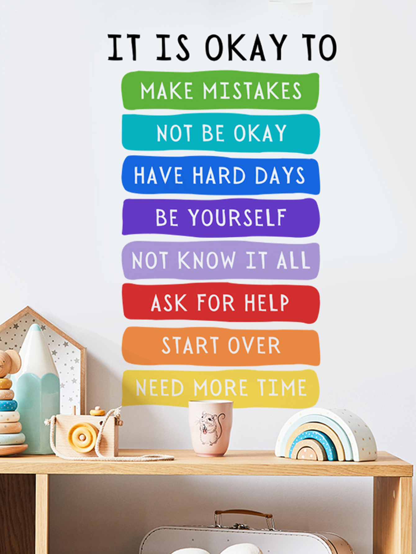 It's Okay to Not be Okay Poste - Kids Education Motivation 리뷰 및 가격