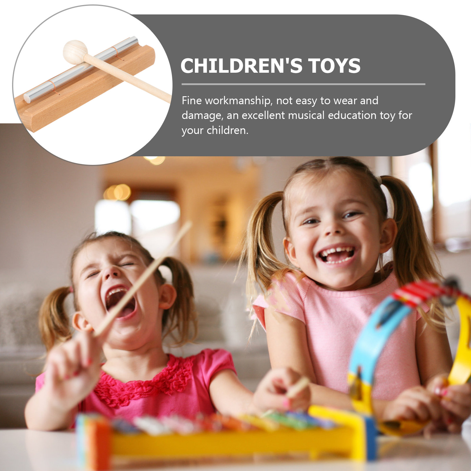2Set Metal Wood Classroom Chim - Kids Yoga Education 리뷰 및 가격