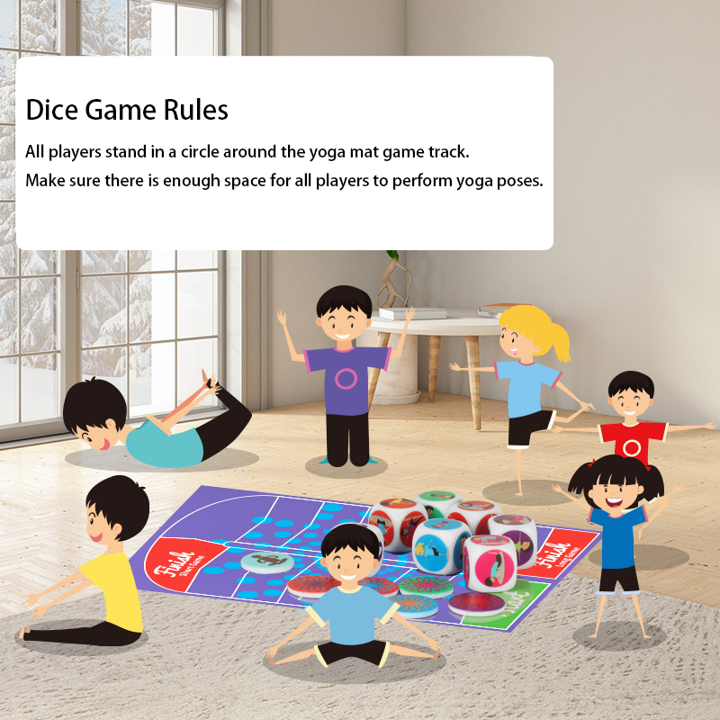 Yoga Dice Toy Fun Exercise Dic - Kids Yoga Education 리뷰 및 가격