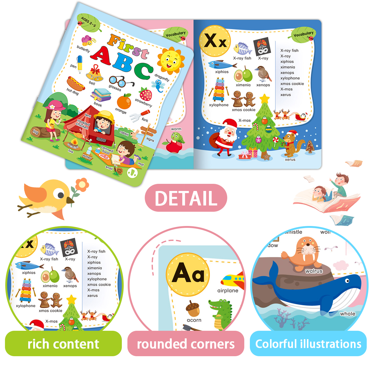 First ABC Alphabet Book for Ki - Abc Kids Early Education 리뷰 및 가격