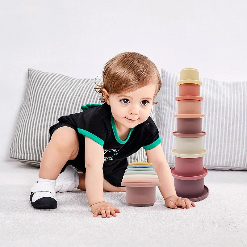 Baby Toys Stacking Cup Cartoon - Kids Education Number 리뷰 및 가격