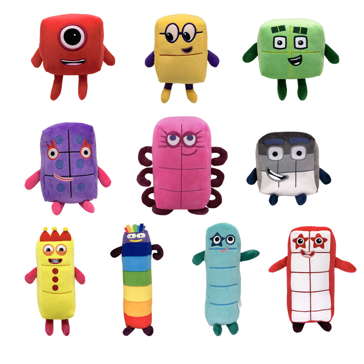 10pcs Cartoon number Plush Dol - Kids Education Number 리뷰 및 가격