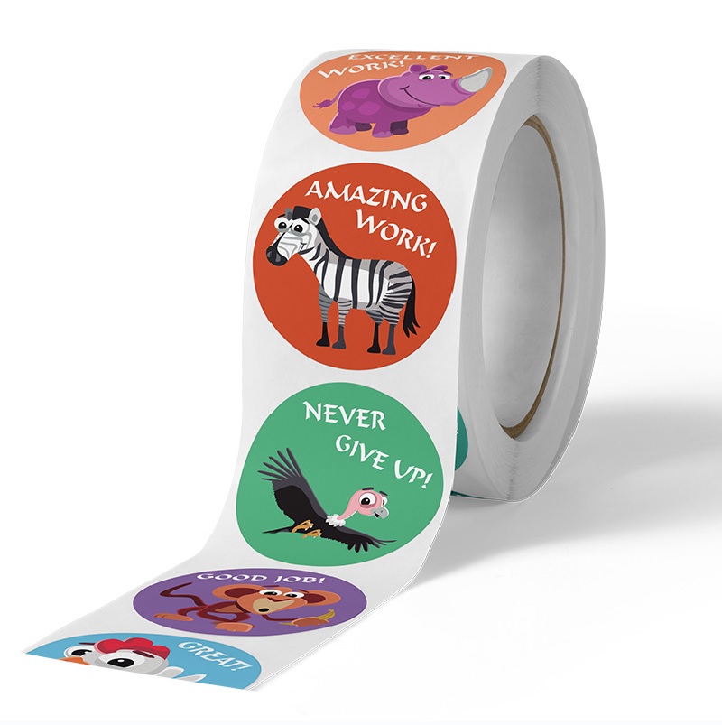 Cute Animal Learning Stickers  - Kids Education Motivation 리뷰 및 가격