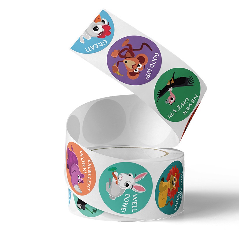 Cute Animal Learning Stickers  - Kids Education Motivation 리뷰 및 가격