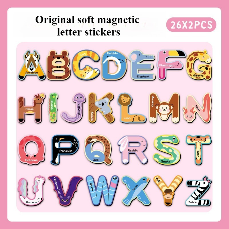 52Pcs Alphabet Magnetic Fridge - Abc Kids Early Education 리뷰 및 가격