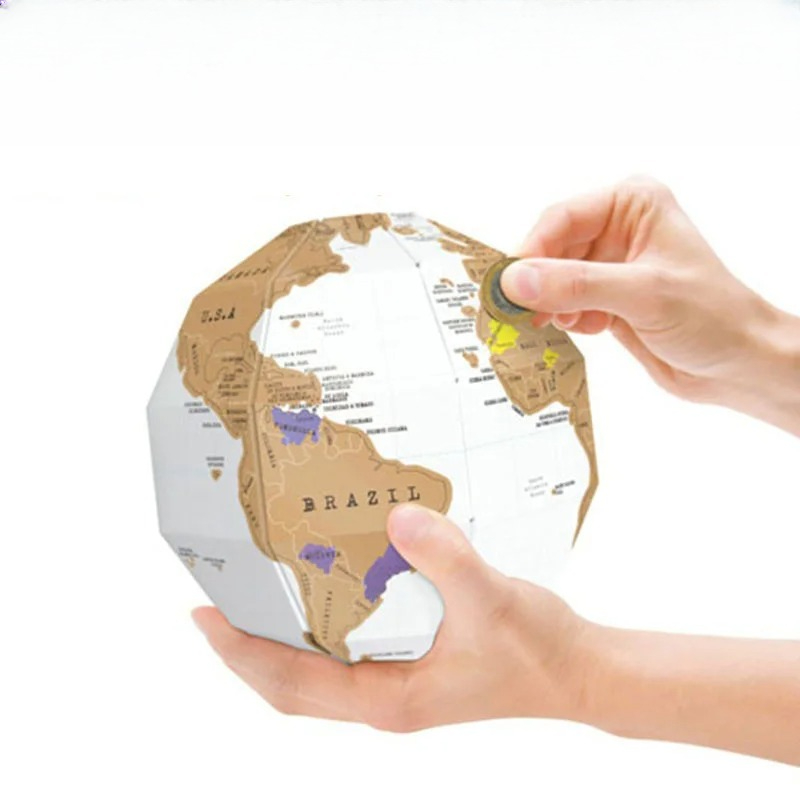 Scratch World Map DIY Assembly - Educational Globe For Kids 리뷰 및 가격