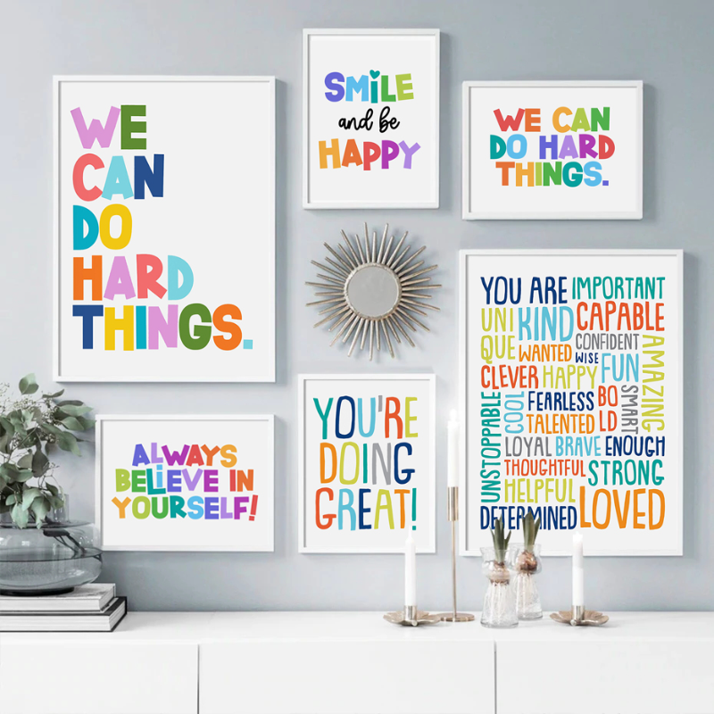 Positive Kid Classroom Wall Pi - Kids Education Motivation 리뷰 및 가격
