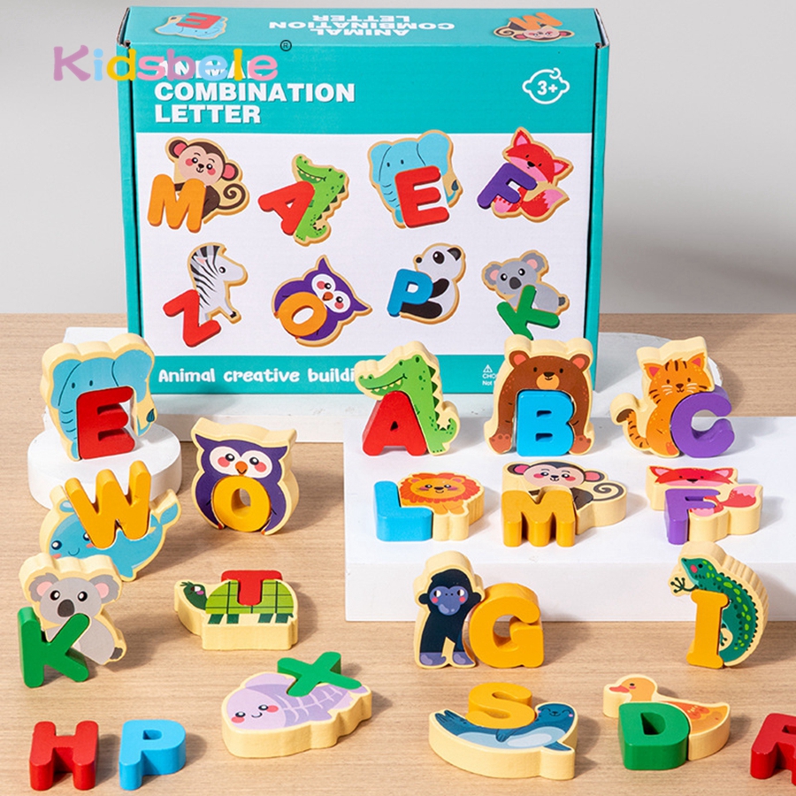 Wooden Animal Alphabet Puzzle  - Abc Kids Early Education 리뷰 및 가격