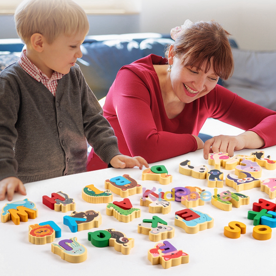 Wooden Animal Alphabet Puzzle  - Abc Kids Early Education 리뷰 및 가격
