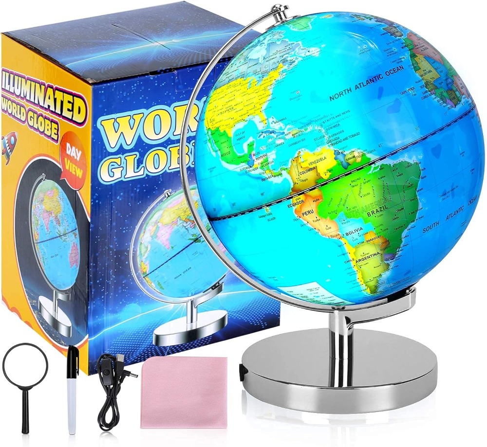 6 in 1 Illuminated World Globe - Educational Globe For Kids 리뷰 및 가격