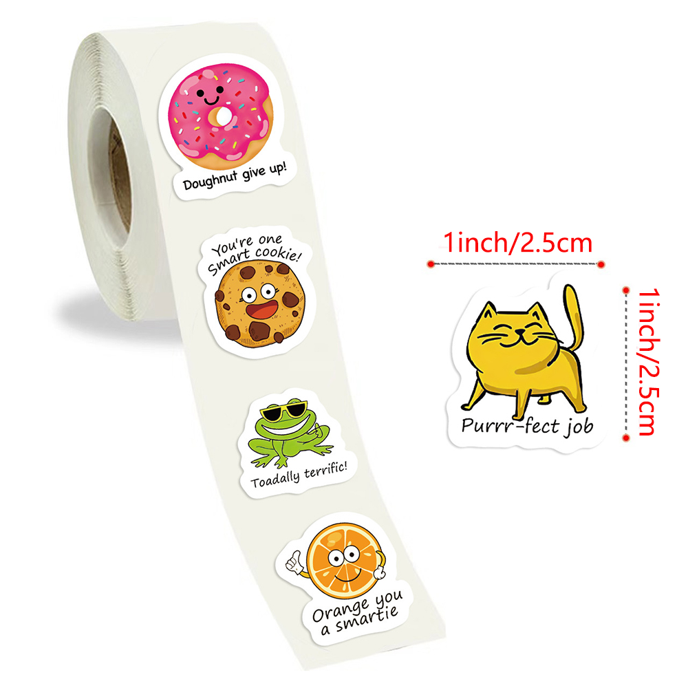 100-500pcs Cute Decal Student  - Kids Education Motivation 리뷰 및 가격