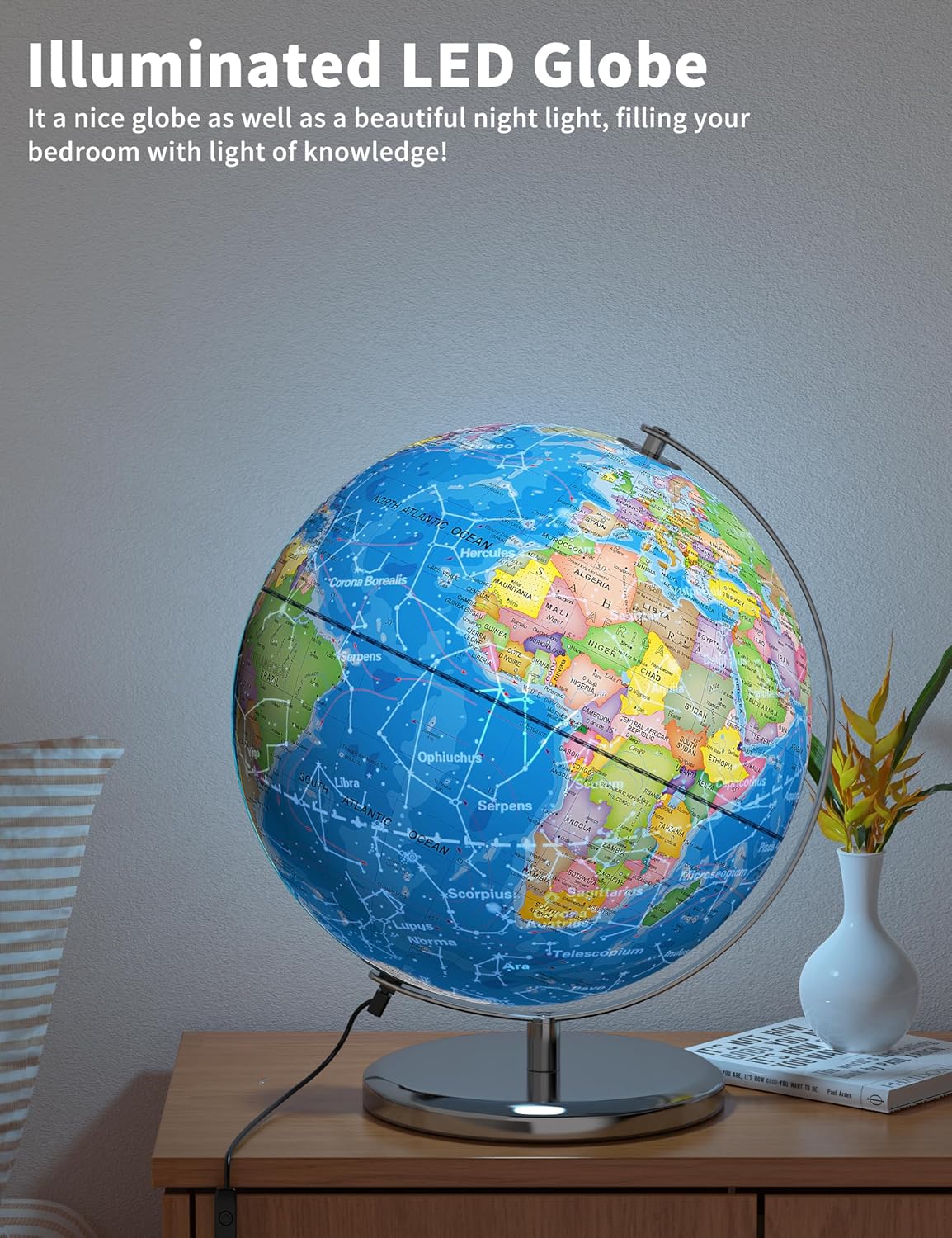 13 Inch World Globe with Heavy - Educational Globe For Kids 리뷰 및 가격