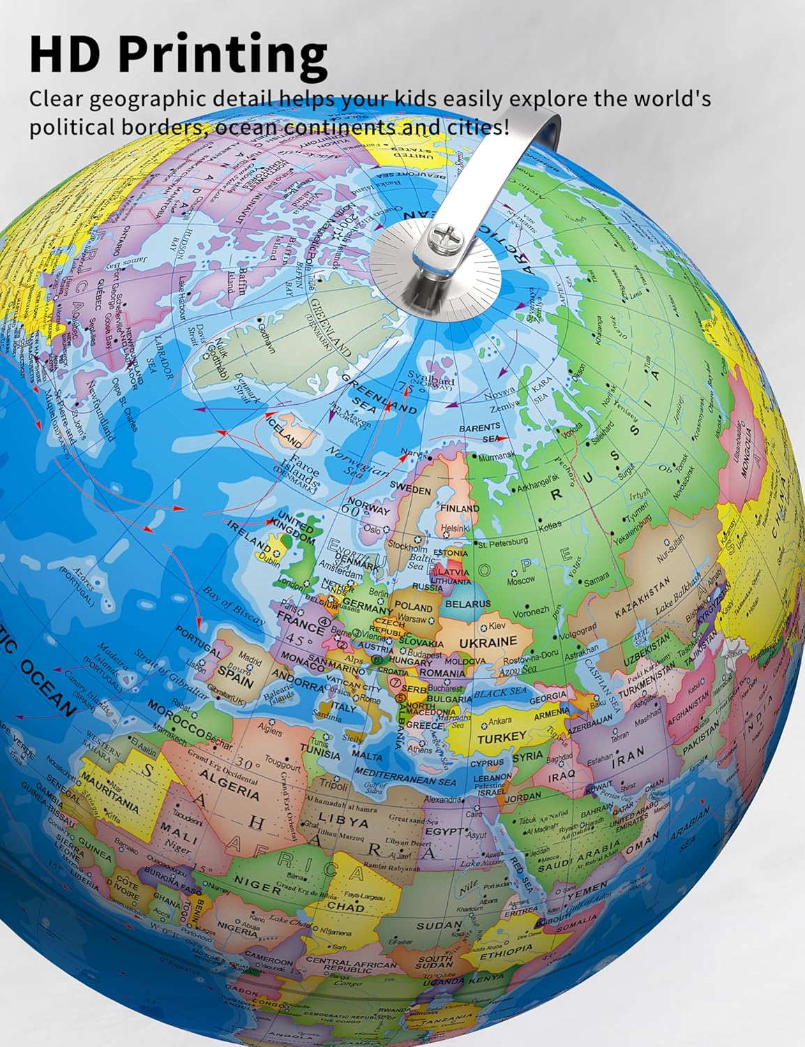 13 Inch World Globe with Heavy - Educational Globe For Kids 리뷰 및 가격