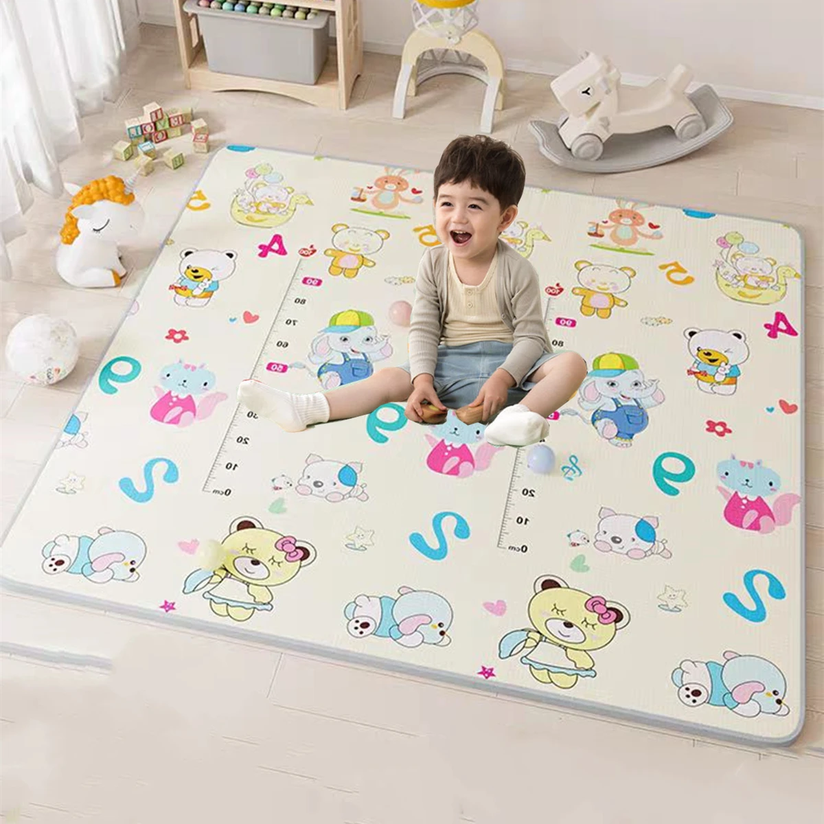 Baby Play Mat Waterproof Soft  - Kids Yoga Education 리뷰 및 가격